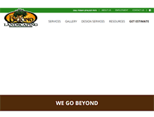 Tablet Screenshot of beyondlandscaping.com